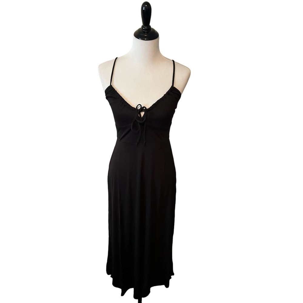 NWT Blue Rain Midi Dress in Black Size Small